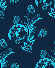 Image showing seamless floral pattern