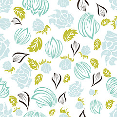 Image showing seamless floral pattern