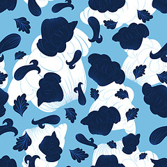 Image showing seamless floral pattern