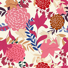 Image showing seamless floral pattern