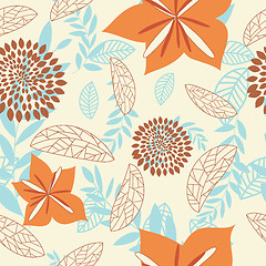 Image showing seamless floral pattern