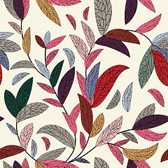 Image showing seamless floral pattern