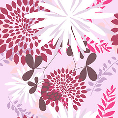 Image showing seamless floral pattern