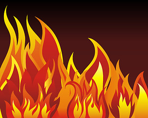 Image showing fire background