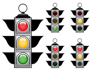 Image showing traffic lights set