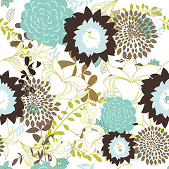 Image showing seamless floral pattern