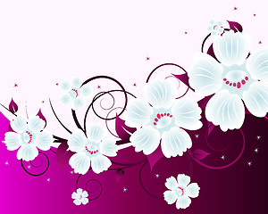 Image showing floral background