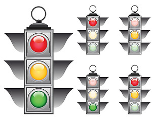 Image showing traffic lights set