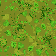 Image showing seamless floral pattern