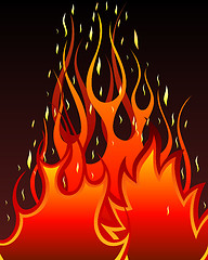 Image showing fire background