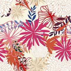 Image showing seamless floral pattern