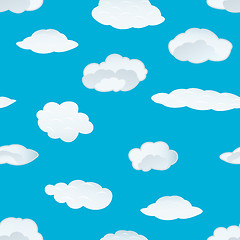 Image showing seamless cloud background