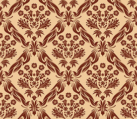 Image showing seamless damask pattern