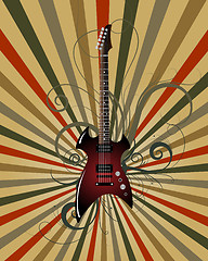 Image showing Musial grunge background