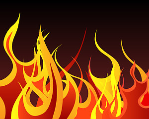 Image showing fire background