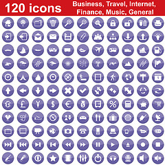 Image showing 120 icon set