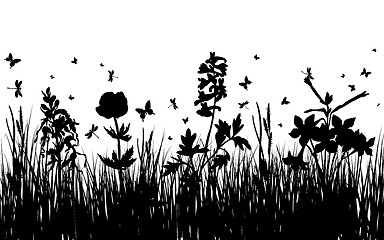 Image showing meadow silhouettes