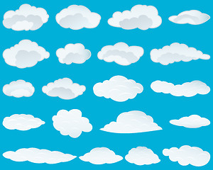 Image showing set of clouds