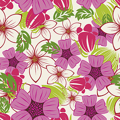 Image showing seamless floral pattern