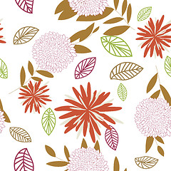 Image showing seamless floral pattern