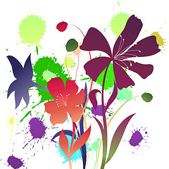 Image showing floral background