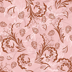 Image showing seamless floral pattern