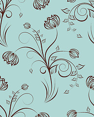 Image showing seamless floral pattern