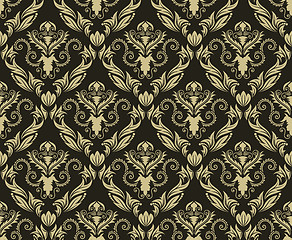 Image showing seamless damask pattern