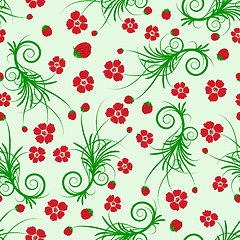 Image showing seamless floral pattern