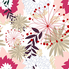 Image showing seamless floral pattern