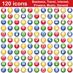 Image showing 120 icon set