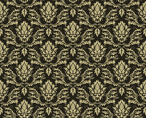 Image showing seamless damask pattern