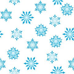 Image showing seamless snowflakes background