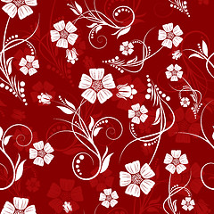 Image showing seamless floral pattern