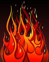 Image showing fire background