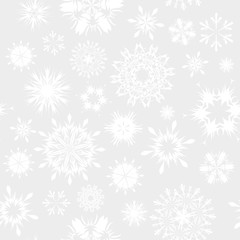 Image showing seamless snowflakes background