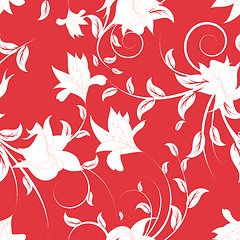 Image showing seamless floral pattern