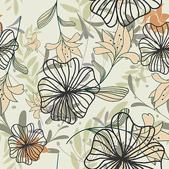 Image showing seamless floral pattern