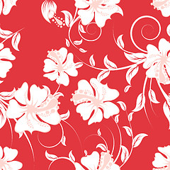 Image showing seamless floral pattern