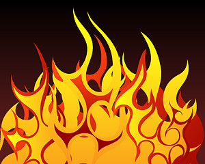 Image showing fire background