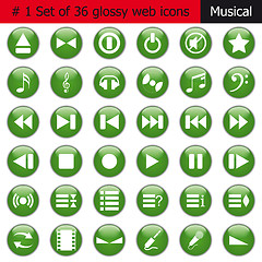 Image showing icon set #1 music