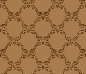 Image showing seamless damask pattern