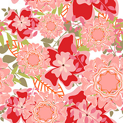 Image showing seamless floral pattern