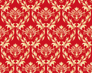 Image showing seamless damask pattern