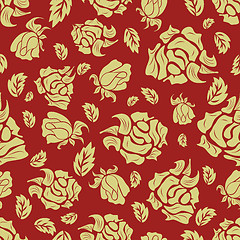 Image showing seamless floral pattern