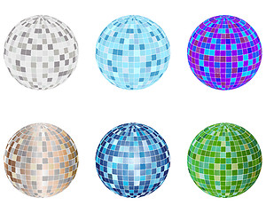 Image showing disco spheres set
