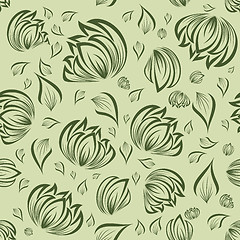 Image showing seamless floral pattern