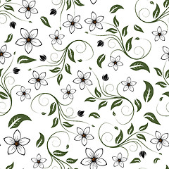 Image showing seamless floral pattern