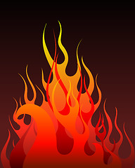 Image showing fire background