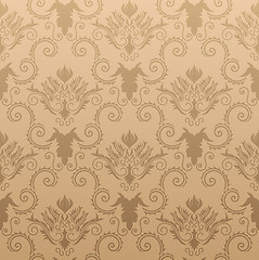 Image showing seamless damask pattern